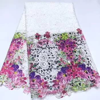

Nigerian laces Fabric 2019 African Cord Laces Fabrics High Quality,Nigerian Guipure Cord Lace Fabric For Wedding Dress