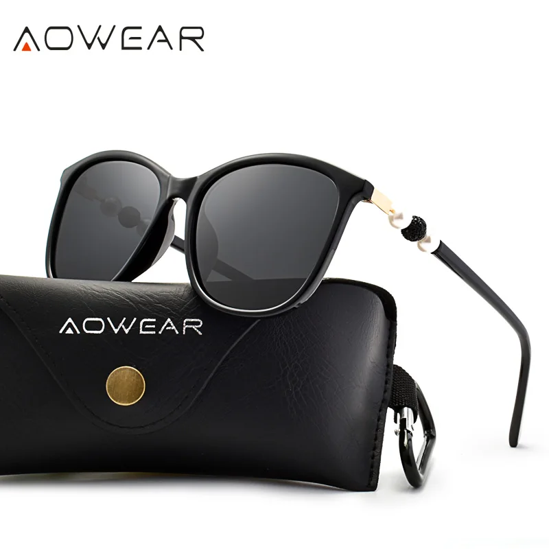 AOWEAR винтажные поляризационные солнцезащитные очки для женщин вождения