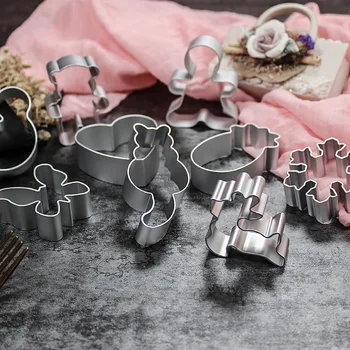 

New Arrival 1pc different design Cookie Cutter Mold Metal Cookie Cutters Aluminium Alloy Biscuit Mould Cake Tools
