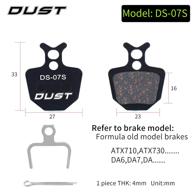 Bicycle Disc Brake Pad Bike Hydraulic Disc Brake Pads Semi-Metallic Cycling Brake Pads for BB5 BB7 DS-07S