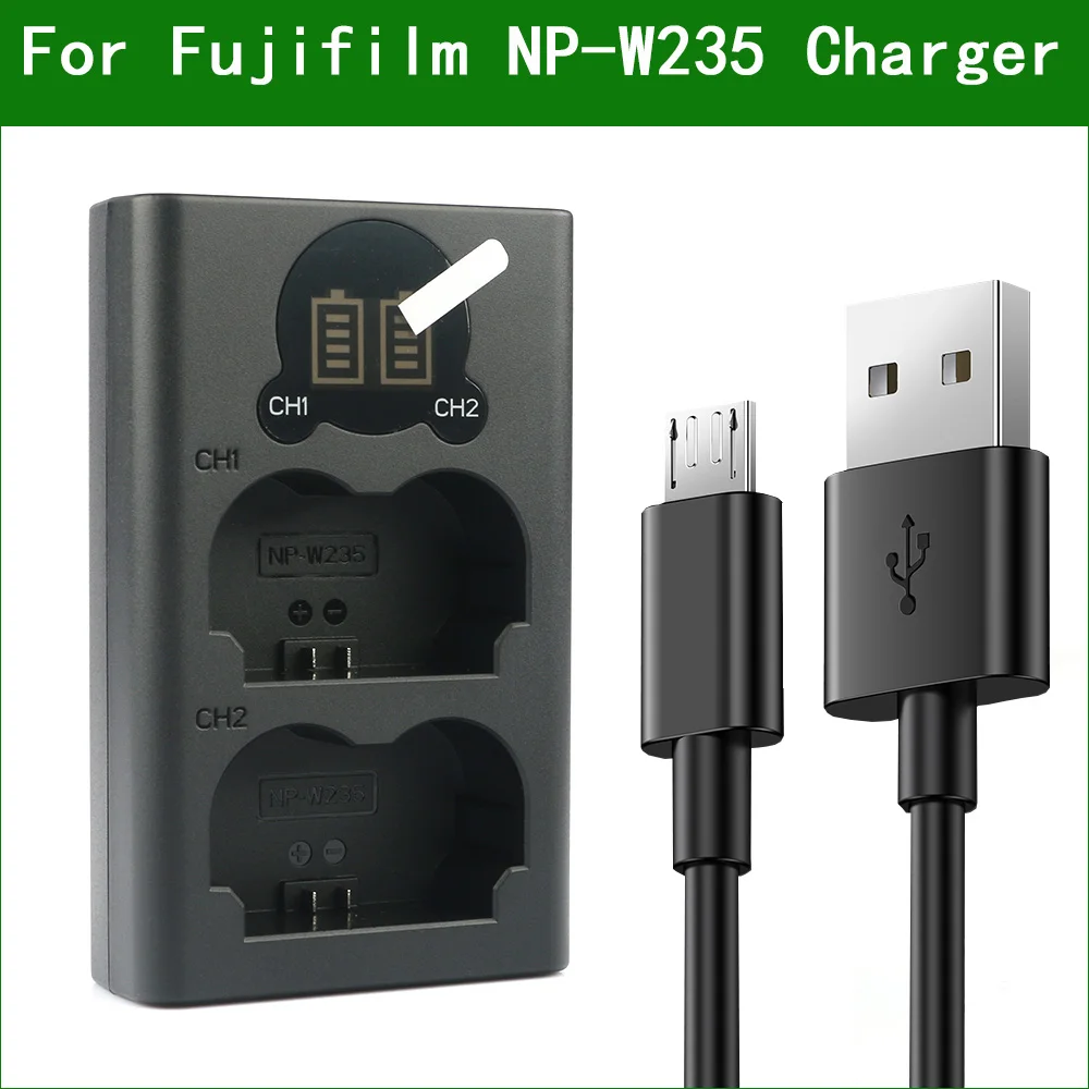 Зарядное устройство Lanfulang NP W235 NPW235 для цифровой камеры двойное зарядное Fujifilm и XT4