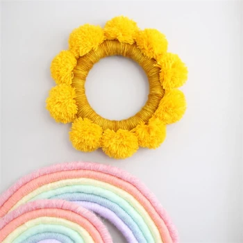 

Sunflower Hanging Decor Nursery Decorations Ornaments Handmade Photography Props Accessories for Children Baby Room Decoration