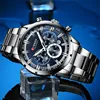 CURREN Man Sport WristWatch Waterproof Chronograph Men Watch Military Army Top Brand Luxury Blue Stainless Steel Male Clock 8355 ► Photo 3/6