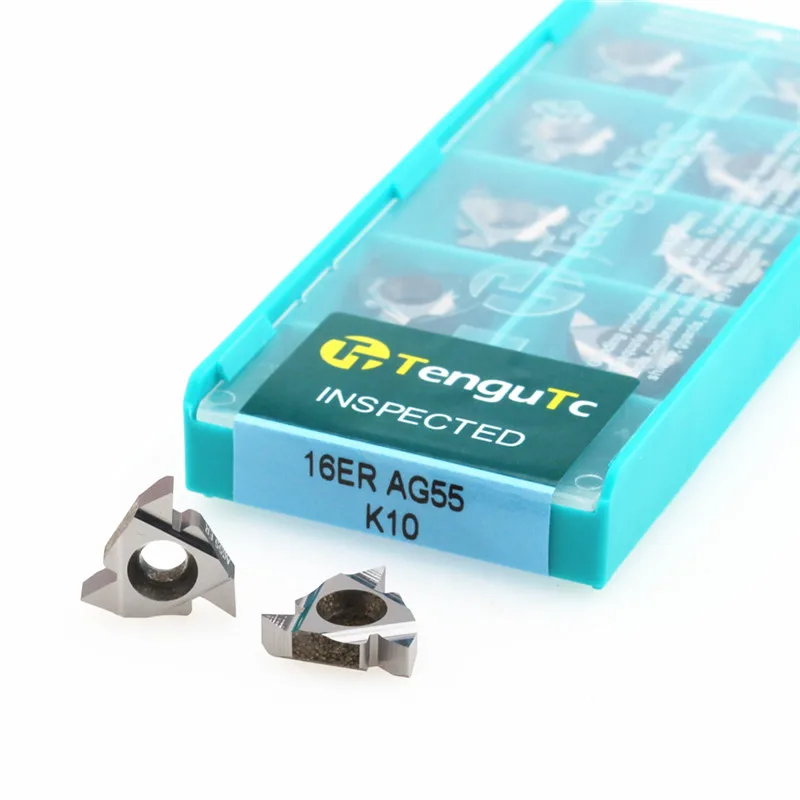 

10PCS 16ER 16IR AG55 AG60 A55 A60 G55 G60 K10 Carbide Thread Lathe Tool CNC Blade Aluminum Cutting