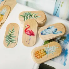 50 шт. милые Фламинго мультфильм подарочные бирки ананас, кактус бумажные карточки ручной работы украшения творческий висячий газ