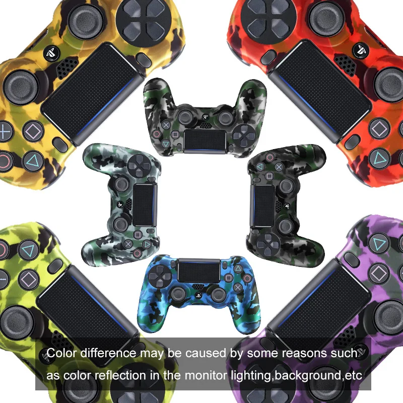 WUIYBN PS4 Цветной силиконовый защитный чехол для геймпада Противоскользящий рукав