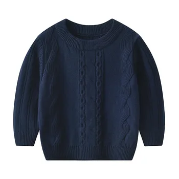 

Toddler Boys Sweaters Winter Warm Kids Knitted Pullovers Tops Casual Autumn Long Sleeve Infantil Bebes Knitwear Jumpers 2-4Years
