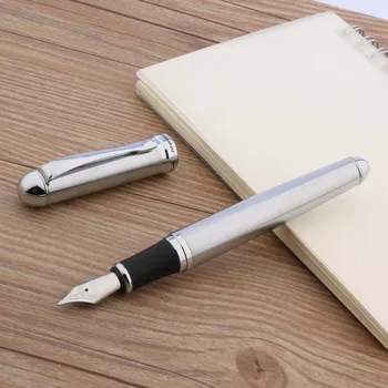 

JINHAO X750 stainless steel Silver accessories Trim M Nib Fountain Pen