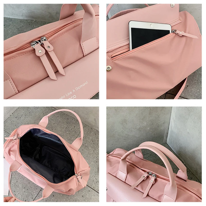 Gym Bags For Women With Shoe Compartment Sport Gym Bag With Wet Pocket New Femal Yoga Duffel Bags Outdoor Travel Luggage Bags