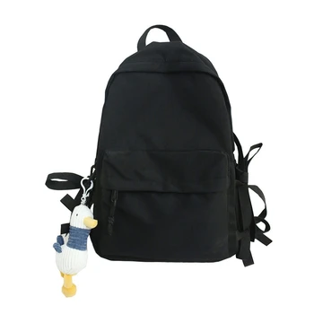 

Men's and Women's Backpacks Solid Color High School Student Schoolbags Men's Travel Backpacks Waterproof Backpacks