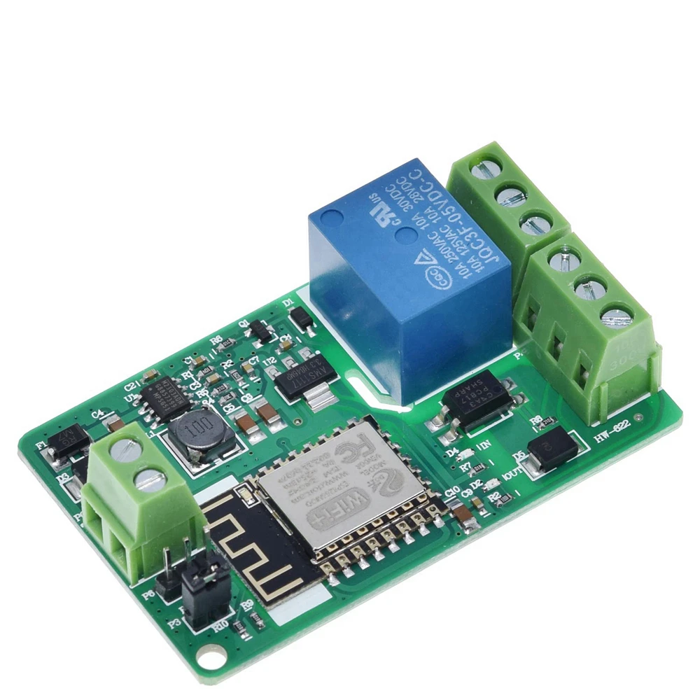 ESP8266 ESP-12F триггерный релейный модуль 10A 220V Сетевой реле WI-FI модуль Вход DC 7V~ 30 в 4 слоя доска телевизоры Вход автоматическая защита