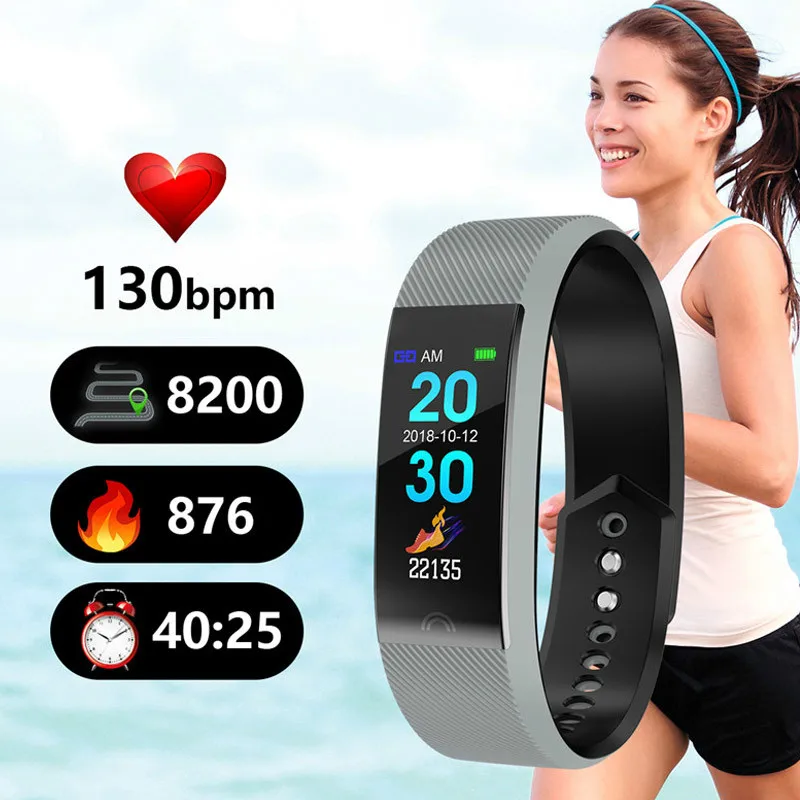 

Smart Bracelet Heart Rate Monitor Waterproof Wristband Fitness Tracker watches Bluetooth Band For Android IOS Women Men watch
