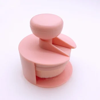 

Seal-type push-pull foundation brush, face brush, cleansing brush, makeup remover brush, pink rose makeup brush, beauty tool, fo
