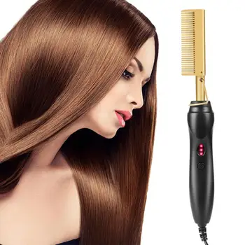 

Multi functional Copper Wet And Dry Dual Use Curling Iron Household Electric Straight Hair Perm Comb Cosmetic Makeup Tools