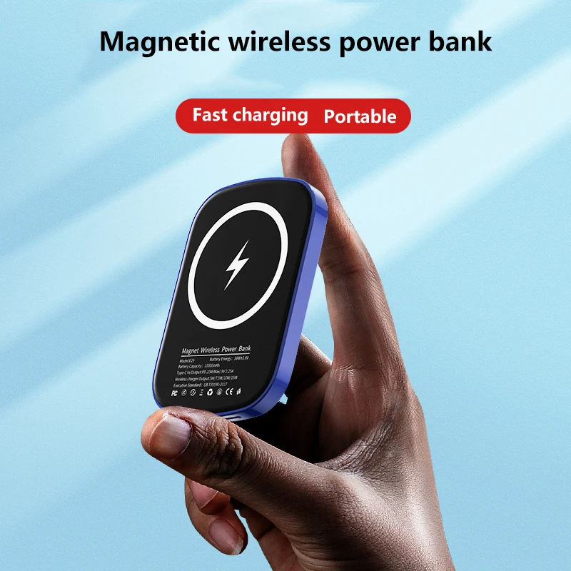 

10000mAh mini Wireless Magnetic Fast charger Power bank For iphone 12 13 pro promax mini Mobile Phone powerbank External battery