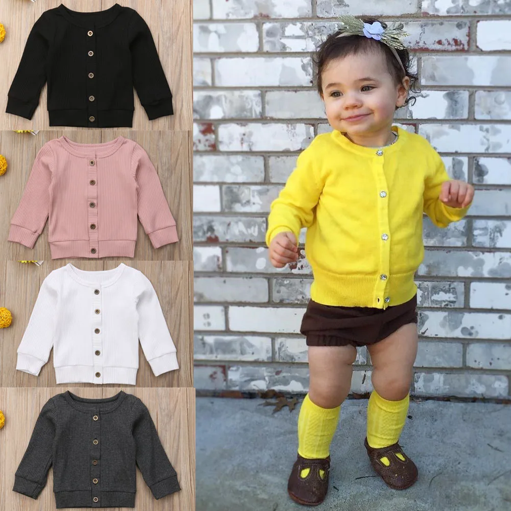 Модный Детский свитер для маленьких девочек; кардиган; Топ; рубашка; верхняя одежда
