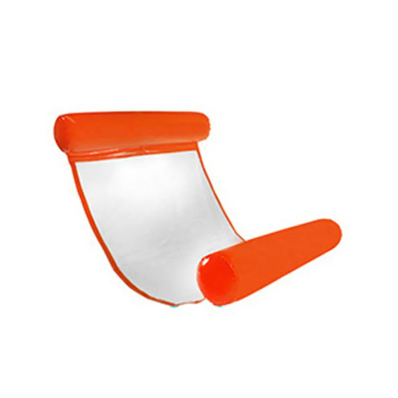 Надувной матрас для бассейна, кольца для плавания, шезлонг, плавающий стул, плавающий гамак, кровать для плавания - Цвет: orange