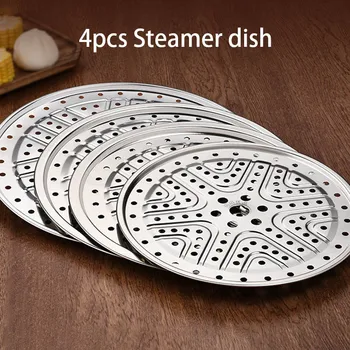 

YosHouse 4pcs/set 24-30cm Stainless Steelkitchen Gadgets steaming Rack Stand For Cooking Toast Bread Baking Kitchen Gadge Tools