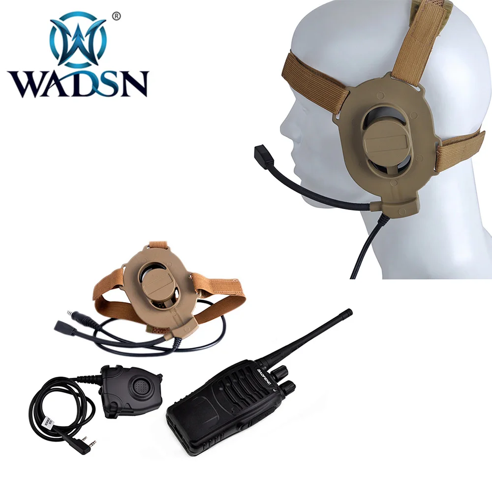 

WADSN Tactical zBowman Elite II Headset+zPeltor PTT+BAOFENG888S Kenwood RADIO Walkie Talkie Hunting Paintball Combat Kits WZ027