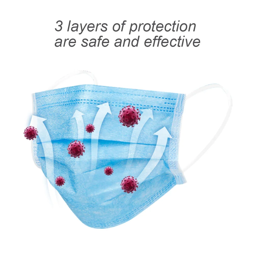 

DROPSHIPPING Disposable Anti dust mask mouth korean blue Face Mask