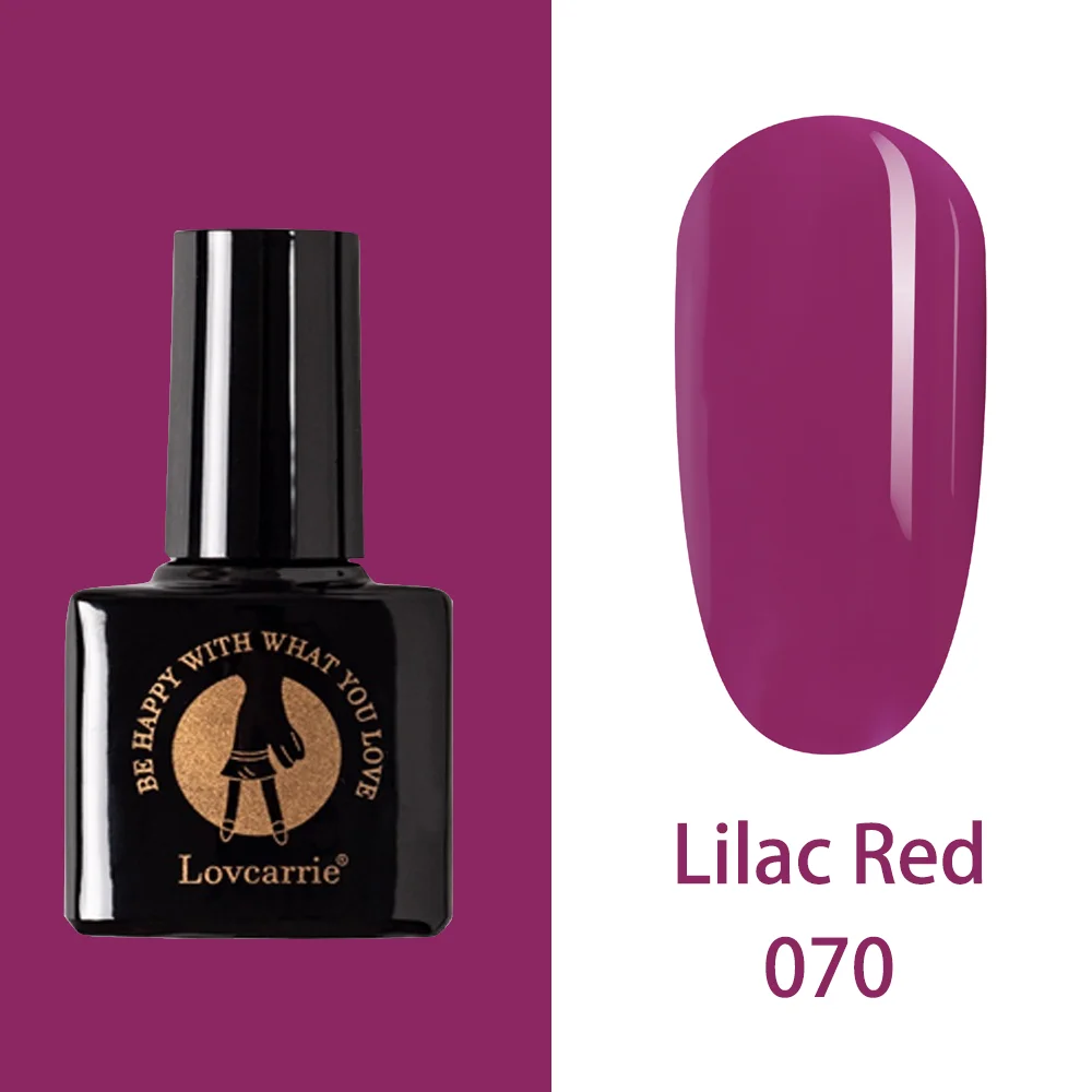 070 LOVCARRIE набор гель-лака Lucky color UV Vernis Полупостоянный праймер верхнее покрытие 6,5 мл Лак для маникюра гель лак для ногтей - Цвет: 070