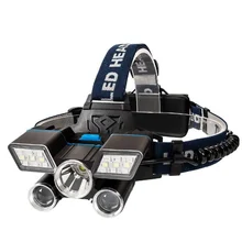 Lumière Patch L2 + T6 + 1600lm, réglable, Rechargeable par USB, étanche, pour Camping, randonnée, cyclisme, pêche