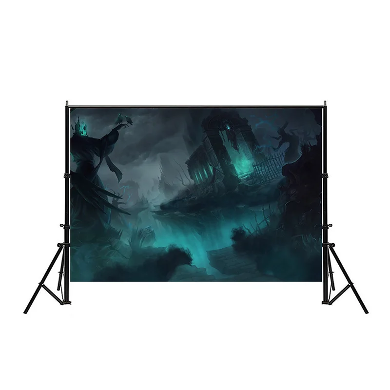 

WHISM Contemporary Halloween Theme Photography Background Cloth Photo Cloth -5*3 Feet Furniture Decorative Painting