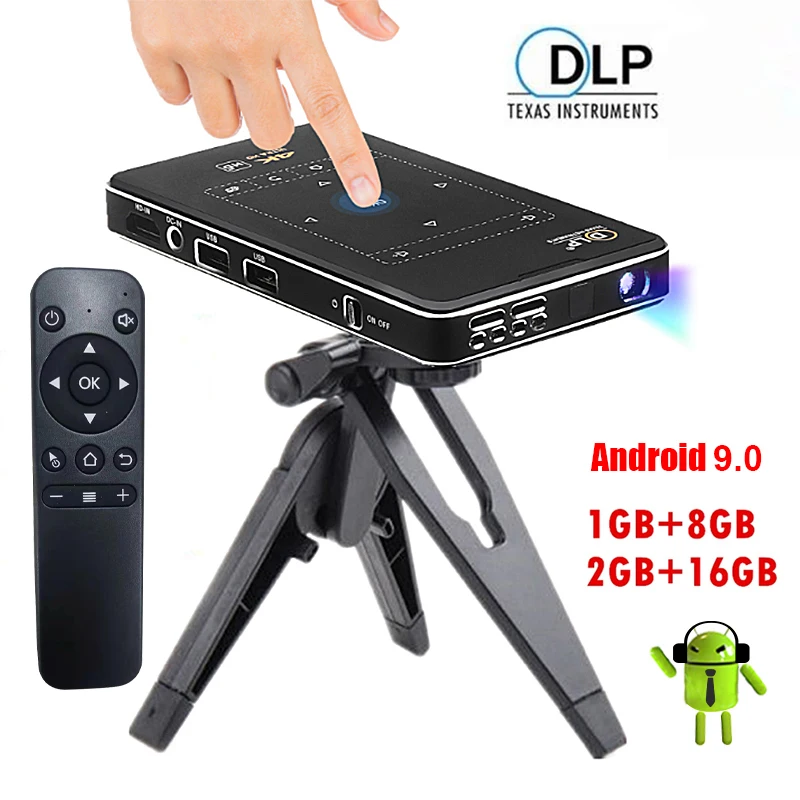 Мини-проектор 4K Wi-Fi Android Full HD 1080P светодиодный видеокинотеатр для детской модели