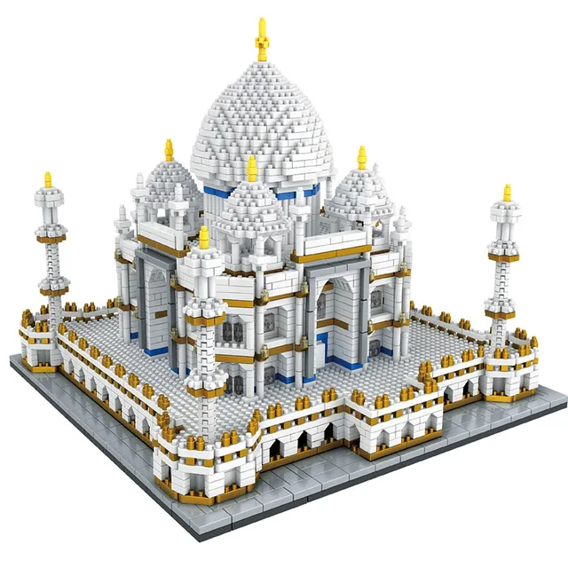 US $32.24 3950PCS MINI Building Blocks City Architecture Land marks Taj Mahal Palace Bricks 3D Model Toys For