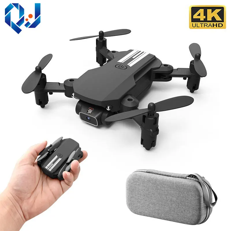 QJ 2021 New Mini Drone 4K 1080P HD Camera WiFi Fpv Air Pressure Altitude Hold Black And Gray Foldable Quadcopter RC Dron Toy 1