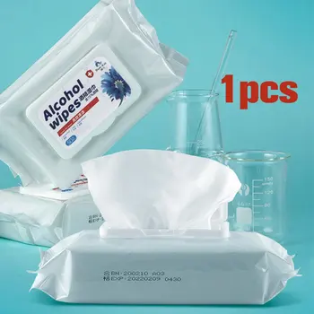 

75% Disinfected Alcohol Wipes Alcohol Cotton Disposable Hand Wipe Anti-Bacteria Disinfection Wipes 50Pcs