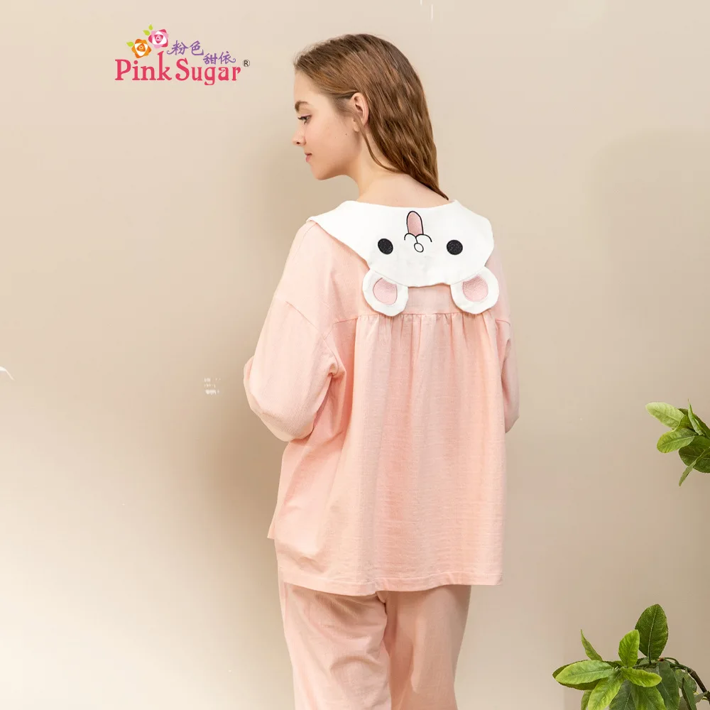 

SeeBest Pajamas set for women cotton lovely Spring Autumn New Long Sleeve Cute Sleepwear Casual Homewear Female Pyjamas lingerie