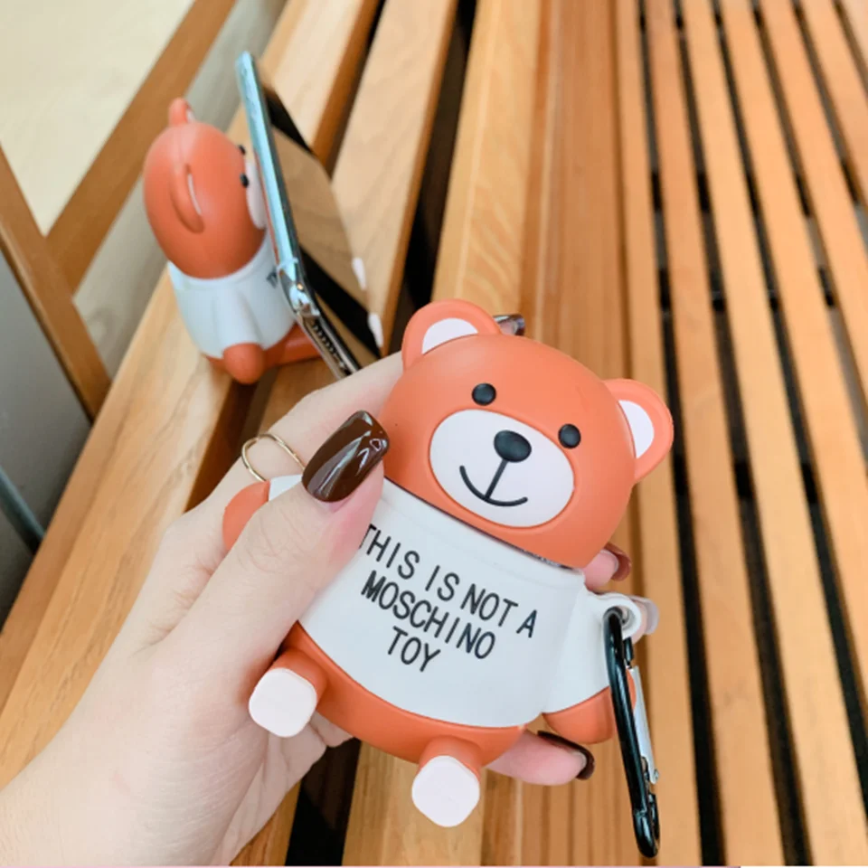 PVC Case for apple airpods airpods2 Bluetooth wireless earphone shell Headphone protector for apple airpods 2 case