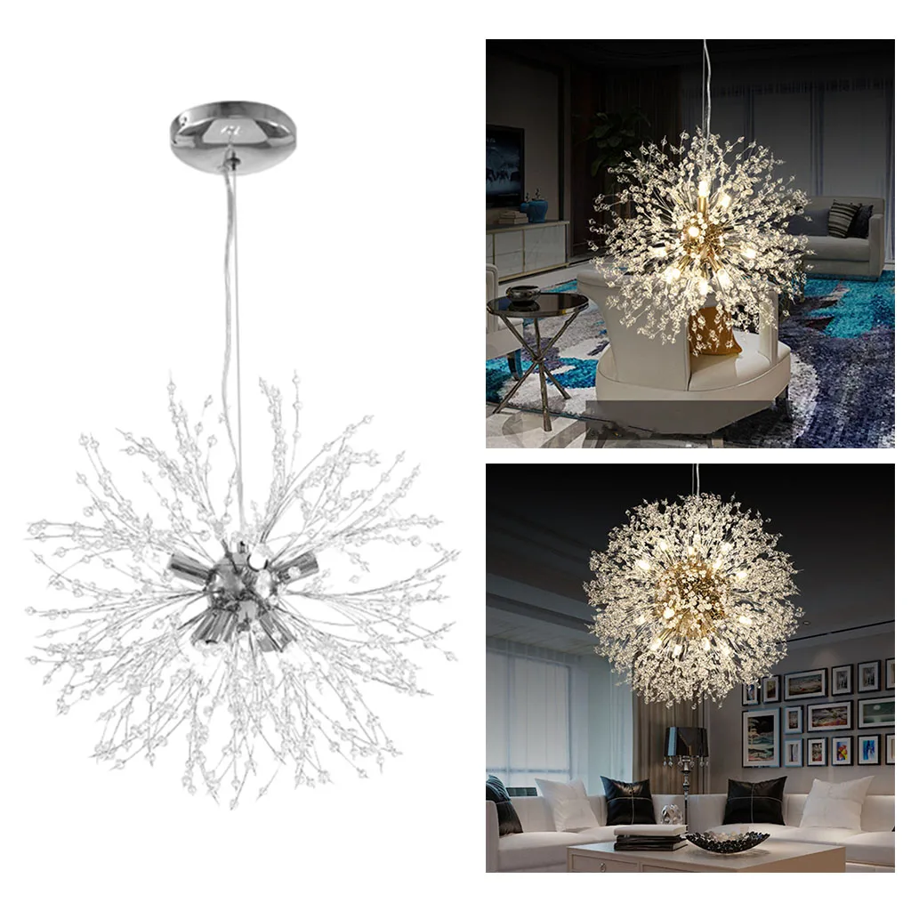 shell chandelier Nordic Dandelions Crystal Chandelier Light LED Pendant Lamp for Living Room bubble chandelier Chandeliers