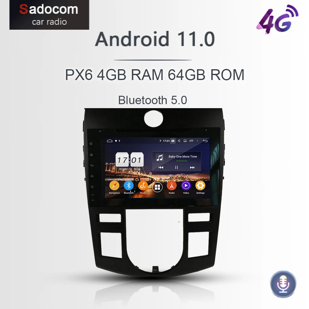 720P PX6 8 &quotAndroid 11 0 ядер 4 Гб ОЗУ 64 ПЗУ автомобильный DVD-плеер автомобильное радио 5