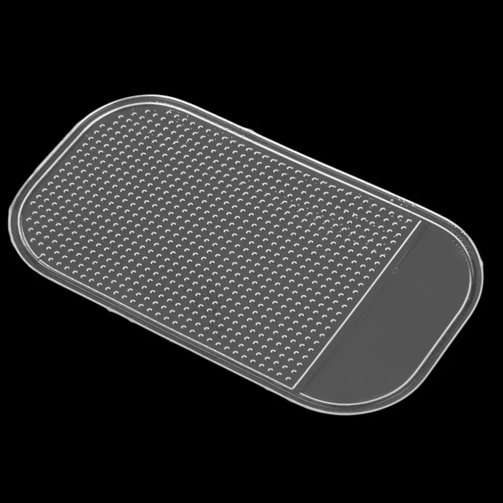 Черный автомобильный коврик автомобиля силикона Рулевое колесо для панелей, на липкой основе Pad Магия сетки Анти-скольжения, проданы нащего завода для Телефон Ipod MP4