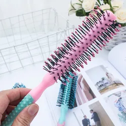 style hair brush Anti-static Heat Comb Pro Hairdressing Salon Barber Hair Wig Styling Tools Combs Brushes Healthy Reduce Hair