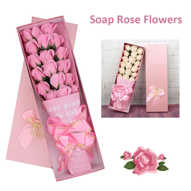 

Rose Soap Flower Valentine'S Day Creative Gift Boxed Home Decoration Wedding Romantic