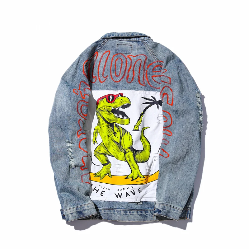 Куртка джинсовая в японском стиле свободная повседневная куртка из денима