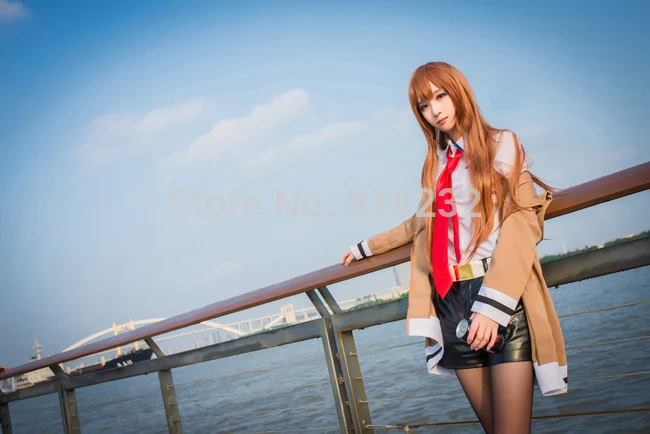 Steins Gate Makise Kurisu Uniform Cosplay Costume - Anime Outfits Customize 11