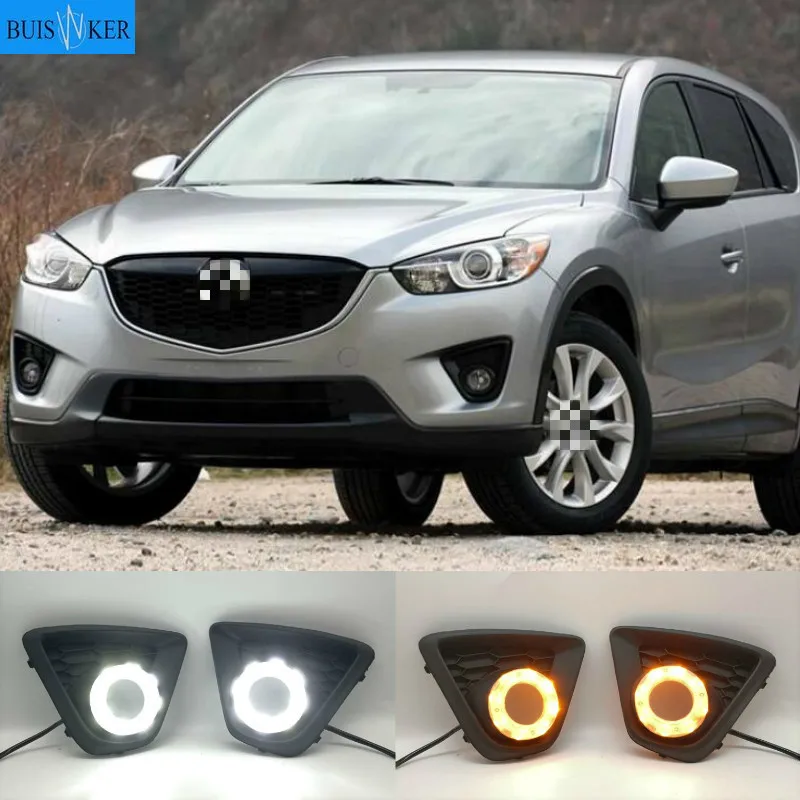 

Для Mazda CX-5 CX5 2012 - 2016 вождения DRL дневные ходовые огни светильник противотуманная фара РЕЛЕ Светодиодный дневной светильник автомобиля стиль Бесплатная доставка