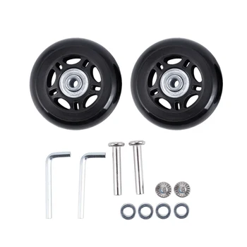 

2 Set Luggage Suitcase Replacement Wheels Axles and Wrench Repair set OD 68mm
