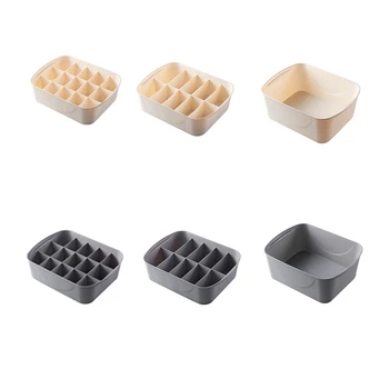 

3Pcs Dormitory Closet Organizer for Socks Home Separated Underwear Storage Box Bra Organizer Drawer Organizer