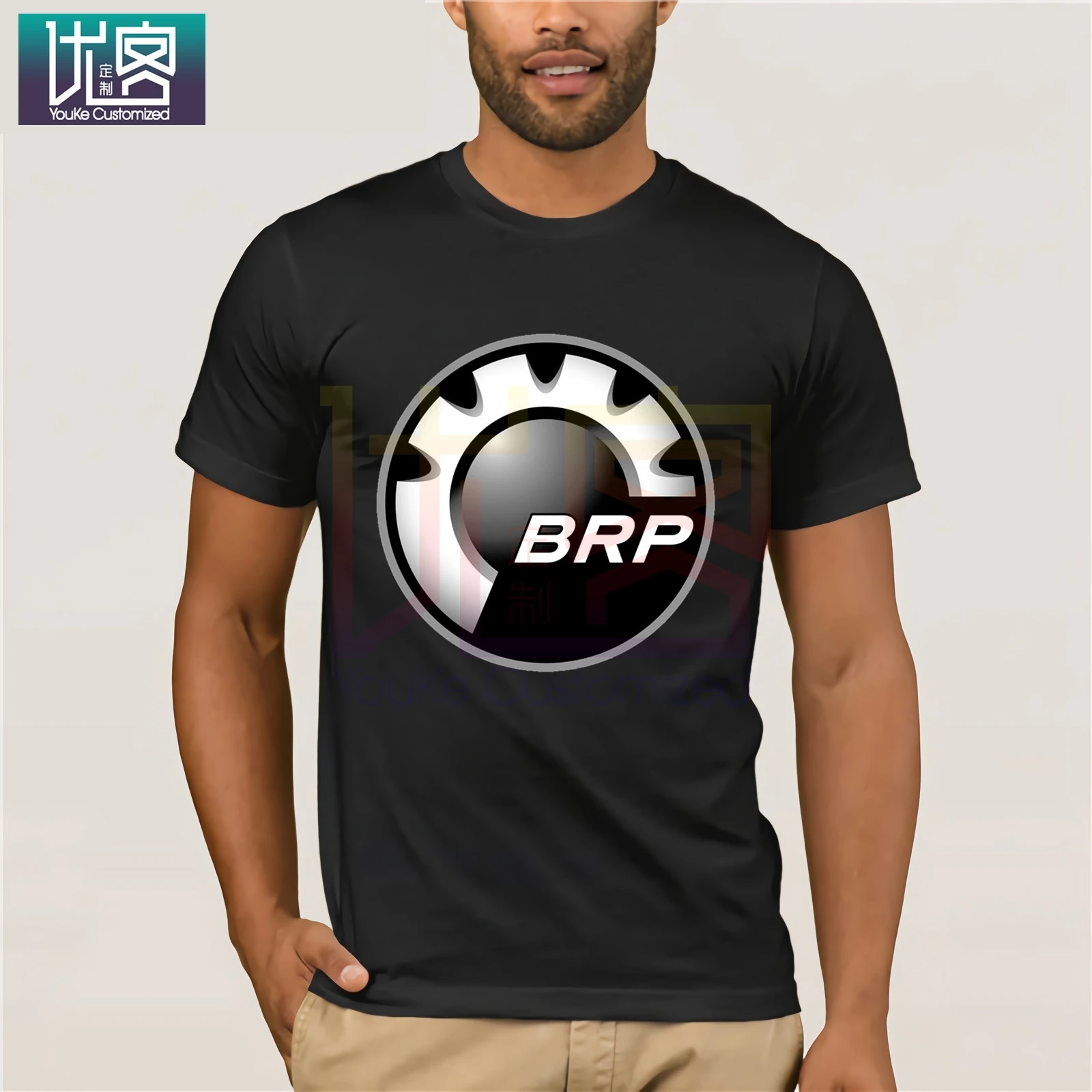 Черная футболка с логотипом Brp Sea Doo Can Am Xs S M L Xl 2Xl 3Xl хлопковая винтажный