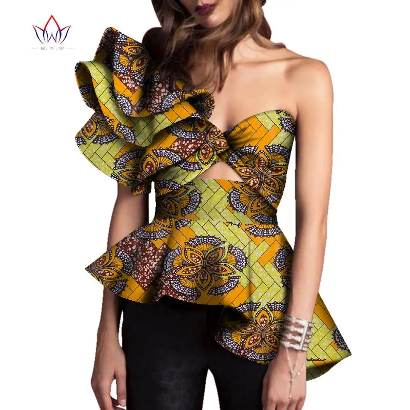 Женская рубашка с принтом в африканском стиле Dashiki топы современном размера плюс