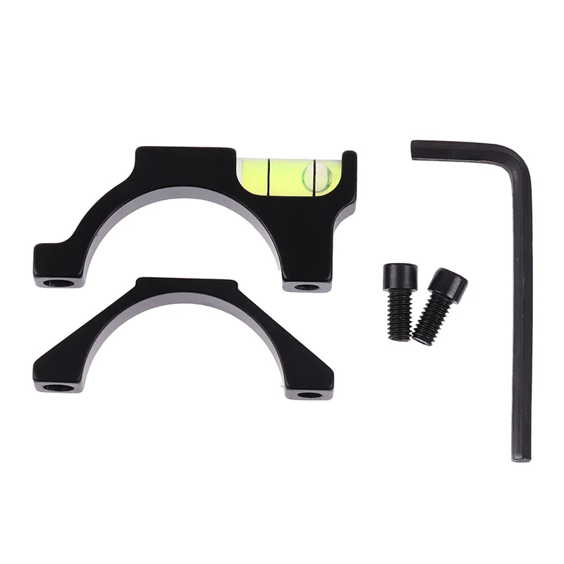 Bubble Level Fixture Balance Pipe Clamp Bracket Rifle Airgun Scope Ring Bubble Level for Airsoft Hunting Gun Rifle Scope