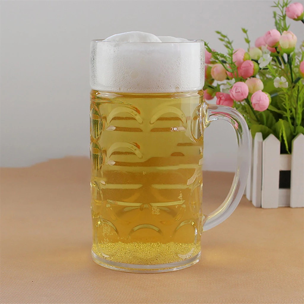 Nuevo reutilizable 32oz de plástico taza de cerveza de 1 litro con asas  piña taza vasos para cerveza, de plástico café agua taza vajilla para Bar y  bebidas #30|Tazas| - AliExpress