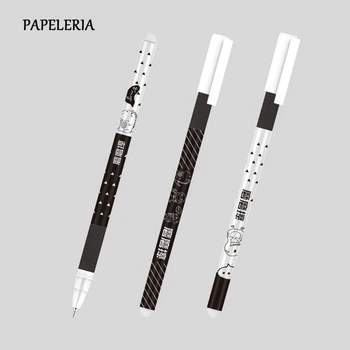 

3Pc/Set Dinosaur Gel Pen Erasable Washable Handle Erasable Pen 0.5mm Black Ink Pens for School Office Writing Supply Stationery
