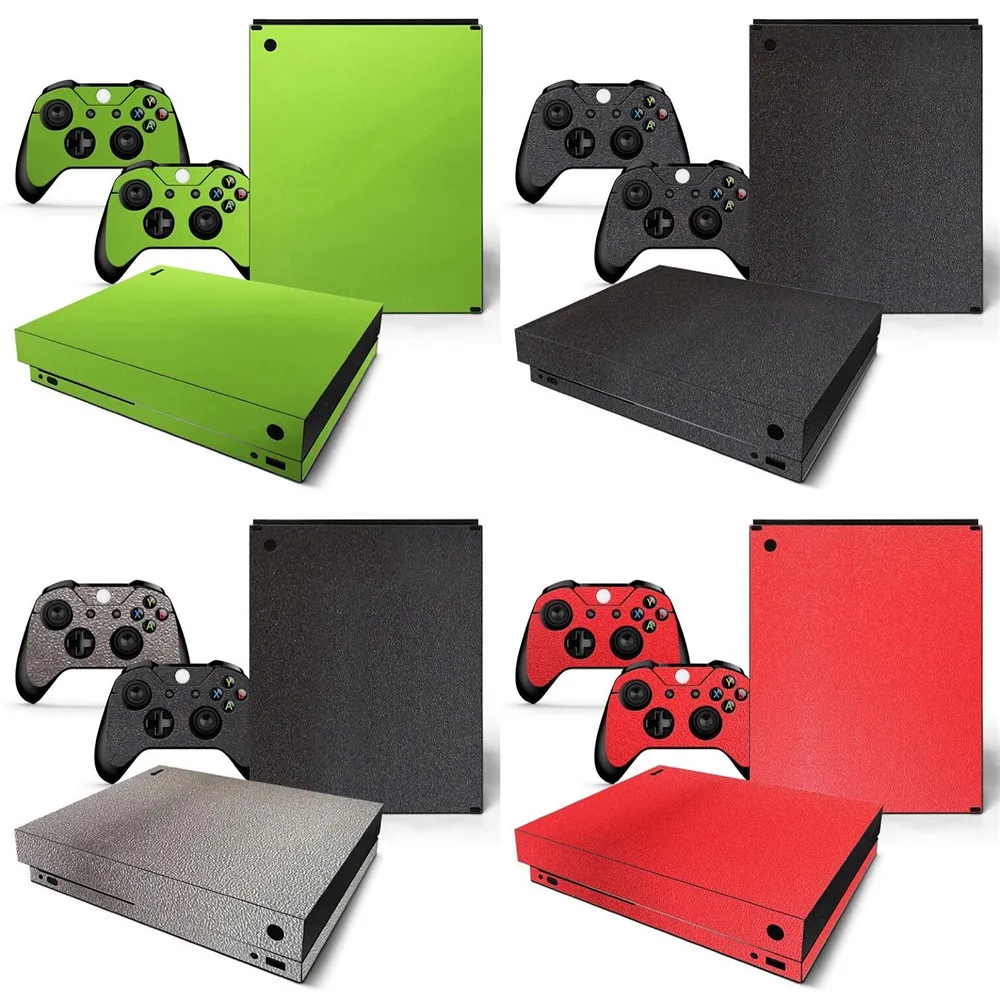 Лидер продаж Высококачественная наклейка на заказ для консоли xbox one X кожаная