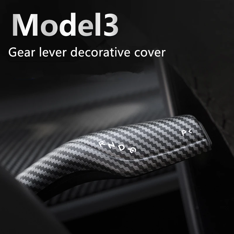 Рулевой рычаг для Tesla Model 3 Y матовое красное углеродное волокно декоративная